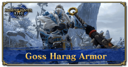 Monster Hunter Rise (MH Rise): Sunbreak - Goss Harag Armor Banner