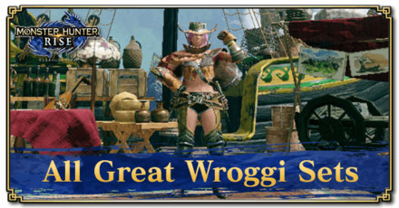 Monster Hunter Rise (MH Rise) - All Great Wroggi Armor Sets Banner