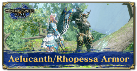 Monster Hunter Rise (MH Rise) - Aelucanth & Rhopessa Armor Banner