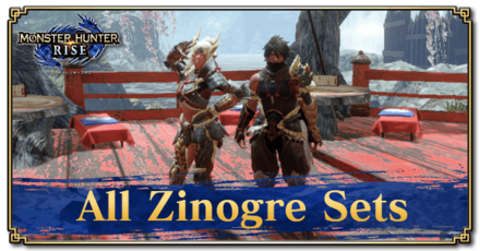 Monster Hunter Rise (MH Rise) - All Zinogre Armor Sets Banner