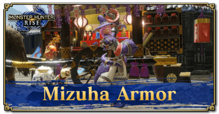 Monster Hunter Rise (MH Rise): Sunbreak - Mizuha Armor Banner