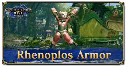 Monster Hunter Rise (MH Rise): Sunbreak - Rhenoplos Armor Banner