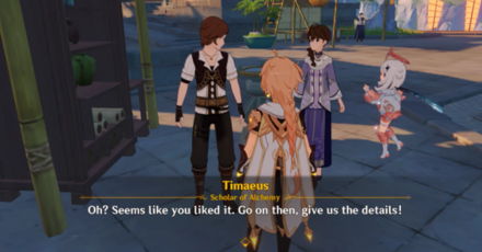 Genshin - Talk to Timaeus and Ying