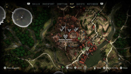 Collectables Merchant HZD Map