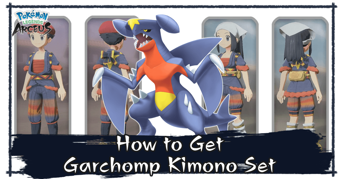 Pokemon Legends Arceus Garchomp Kimono