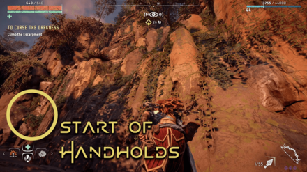 Horizon Zero Dawn - Escarpment Handholds