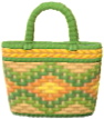 Diamond-Weave Basket Bag Image