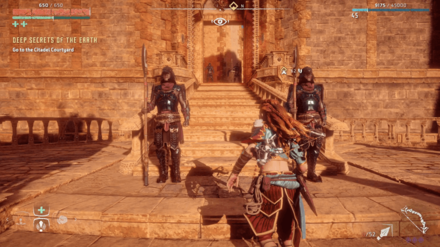 Horizon Zero Dawn - Go to the Citadel Courtyard