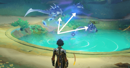 Genshin - There will be Bathysmal Vishaps surrounding this area