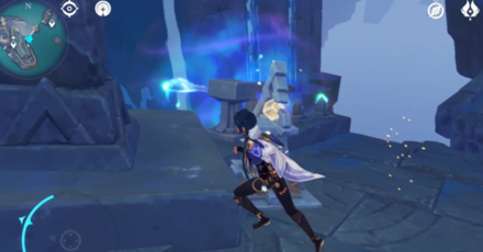 Genshin - Activate Triangular Mechanism to Summon Ghostfish