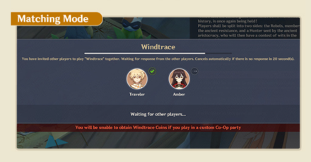 Genshin - Windtrace Matching Mode