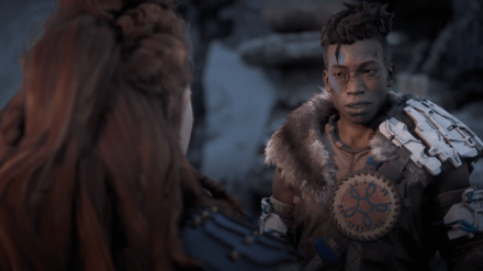 Horizon Zero Dawn - Talk to Varl Outside All-Mother Mountain