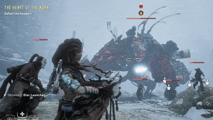Horizon Zero Dawn - Use the Thunderjaw Disc Launcher