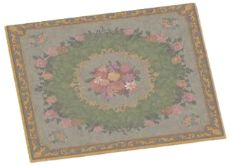 ACNH - Elegant Brown Rug Image
