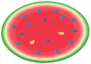 ACNH - Red Watermelon Rug Image