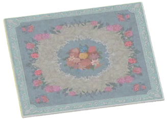 ACNH - Elegant Blue Rug Image