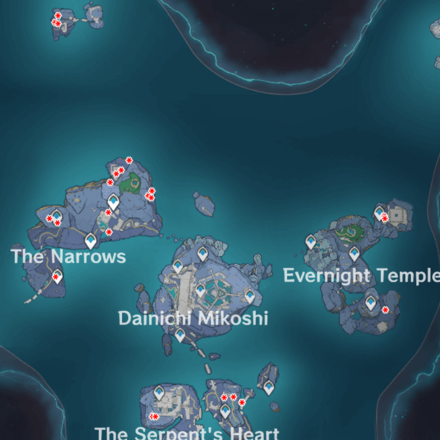 Genshin - Triangular Mechanism Locations Enkanomiya