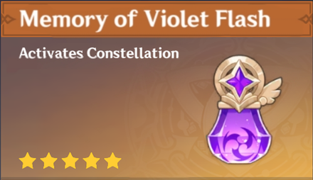 Genshin Impact - How to Get Memory of Violet Flash and Effects