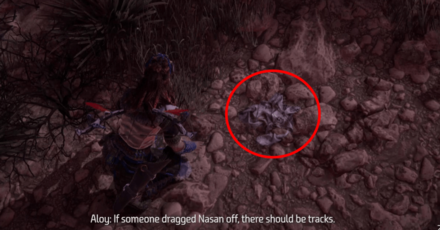 Horizon Zero Dawn - Robbing the Rich - Examine Scraps of Cloth.png