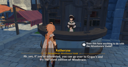 Genshin - Talk to Katheryne