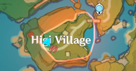 Genshin - Amidst Autumn Rees Hiding Spot 1 Map