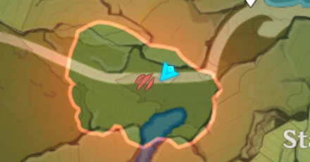 Genshin - Starefll Lake Hiding Spot 1 Map