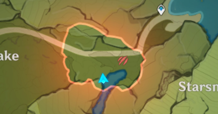 Genshin - Starfall Lake Hiding Spot 2 Map