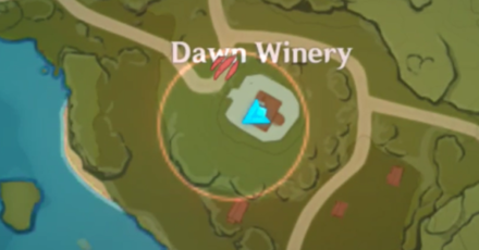 Genshin - Dawn Winery Hiding Spot 3 Map