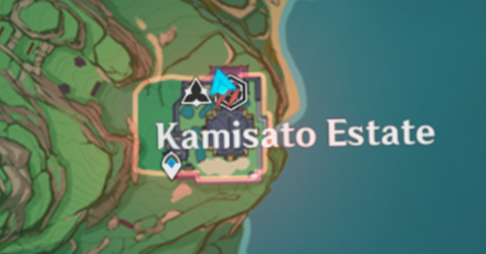 Genshin - Kamisato Estate Hiding Spot 3 Map
