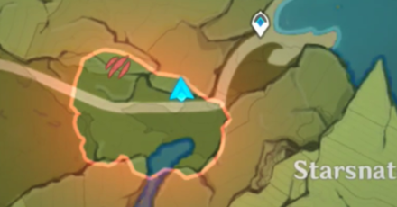 Genshin - Starfall Lake Hiding Spot 4 Map