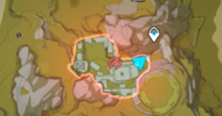 Genshin - Guili Plains Hiding Spot 4 Map