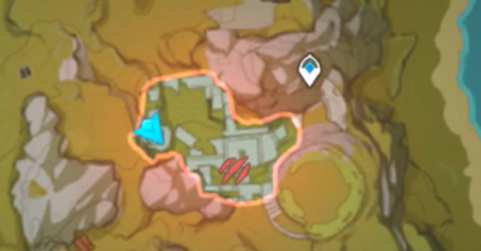 Genshin - Guili Plains Hiding Spot 5 Map