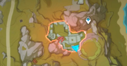 Genshin - Guili Plains Hiding Spot 6 Map