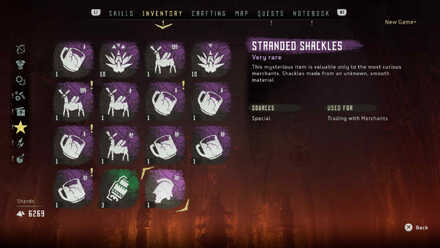 Stranded Shackles In Inventory Horizon Zero Dawn