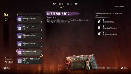 Stranded Items Store Merchant Horizon Zero Dawn