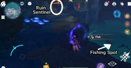 Genshin - Found Fishing Spot