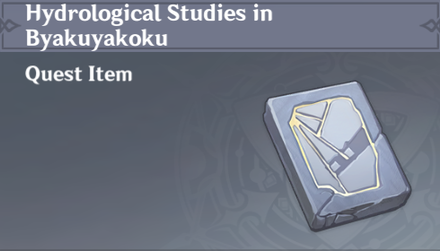 Genshin Impact - How to Get Hydrological Studies in Byakuyakoku and Effects