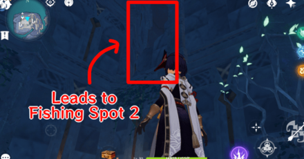 Genshin - Enkanomiya Fishing Spot - Entrance to Fishing Spot 2