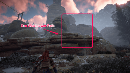 Horizon Zero Dawn - Orn Watchtower Climbing Path