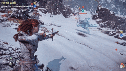 Horizon Zero Dawn - Use a Blast Sling for the First Challenge.gif