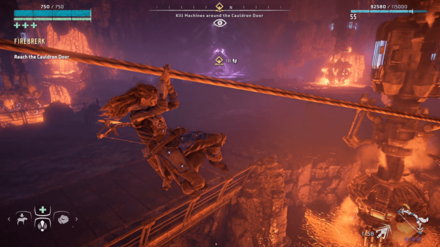 Horizon Zero Dawn - Use the Zipline to Reach Cauldron Door