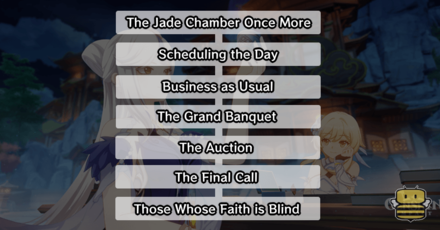 Genshin - Story Route for Ningguang Hangout Ending 2