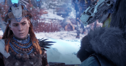 Horizon Zero Dawn - The Survivor - Talk to White Teeth Chieftain.png