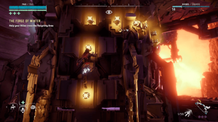 Horizon Zero Dawn - Use Handholds in Recycling