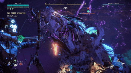 Horizon Zero Dawn - Freeze and Hardpoint Arrow Combo