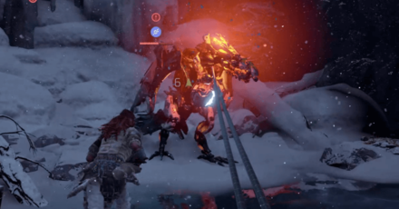 Horizon Zero Dawn - Frontier Justice - Killing Glinthawks.png