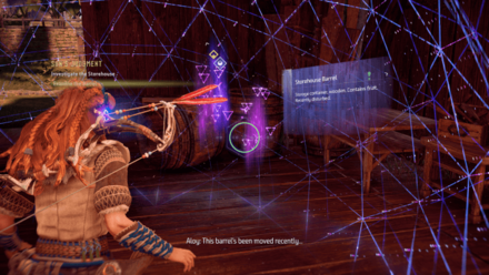 Horizon Zero Dawn - Investigate the Storehouse and Barrels