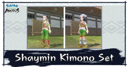 Pokemon Legends Arceus Shaymin Kimono Set
