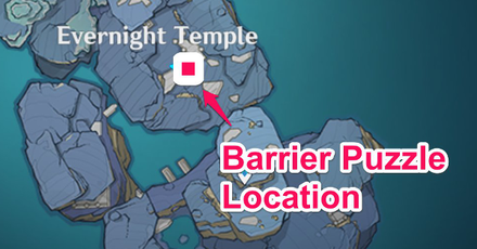 Genshin - Evernight Temple Barrier Puzzle Location