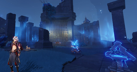 Genshin - Barrier Puzzle in Evernight Temple